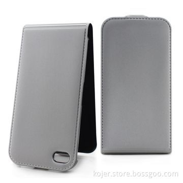Case for iPhone 4/4S with Flip Design, Electronic Embossed Fake Line and Velvet Lining